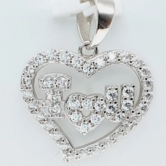 "925 sterling silver luxury CZ Pendant, Best for gift, RJUS2026